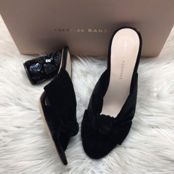 Loeffler Randall Shoes - Loeffler Randall Velvet Sequin Heels 8M